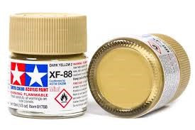 Peinture acrylique 10ml XF-88 Tamiya Dark yellow