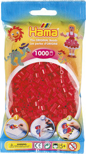 Sac de 1000 billes HAMA, rouge