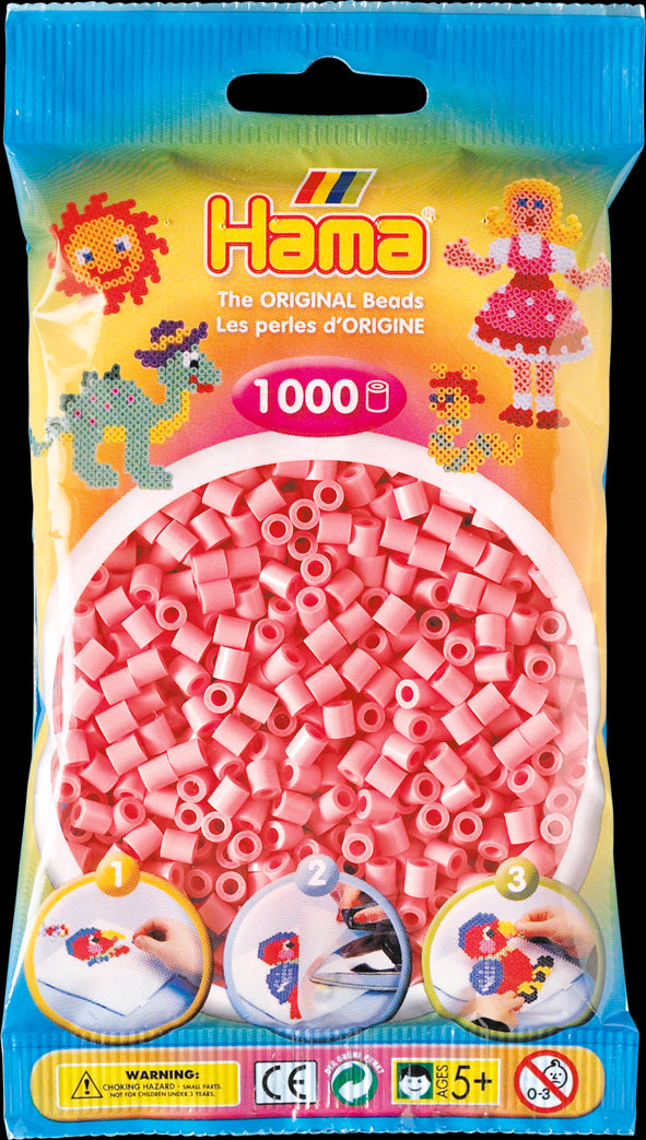 Sac de 1000 billes HAMA, rose