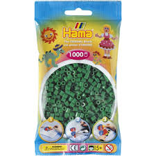 Sac de 1000 billes HAMA, vert