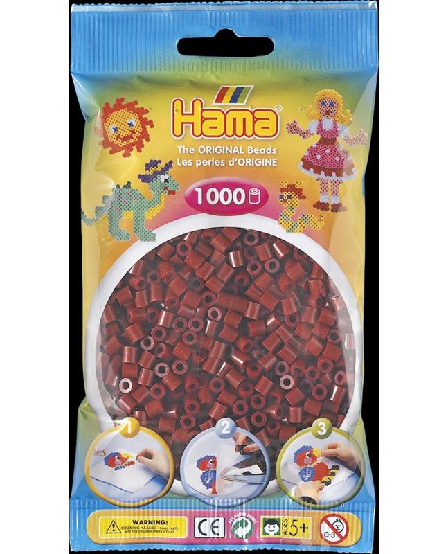 Sac de 1000 billes HAMA, bourgogne