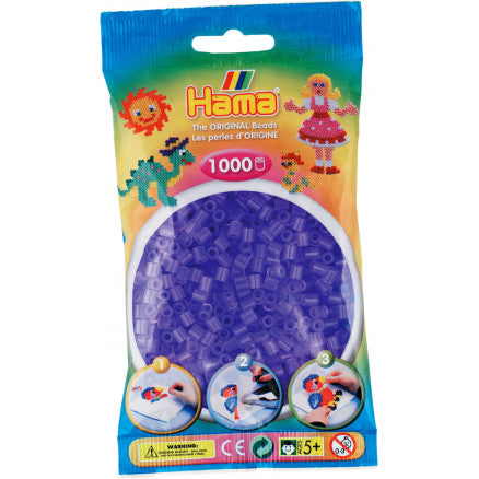 Sac de 1000 billes HAMA, lila translucide