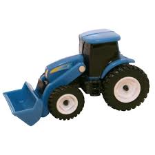 Tracteur New Holland avec pelle (ERTL) 1:64