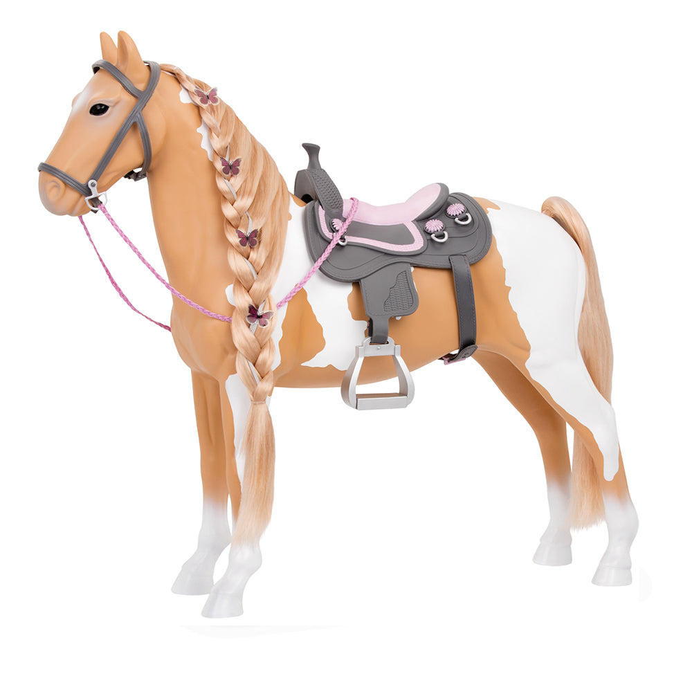 Cheval Palomino à crinière