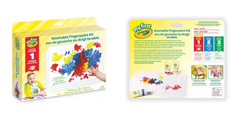 Jeu de peinture au doigt