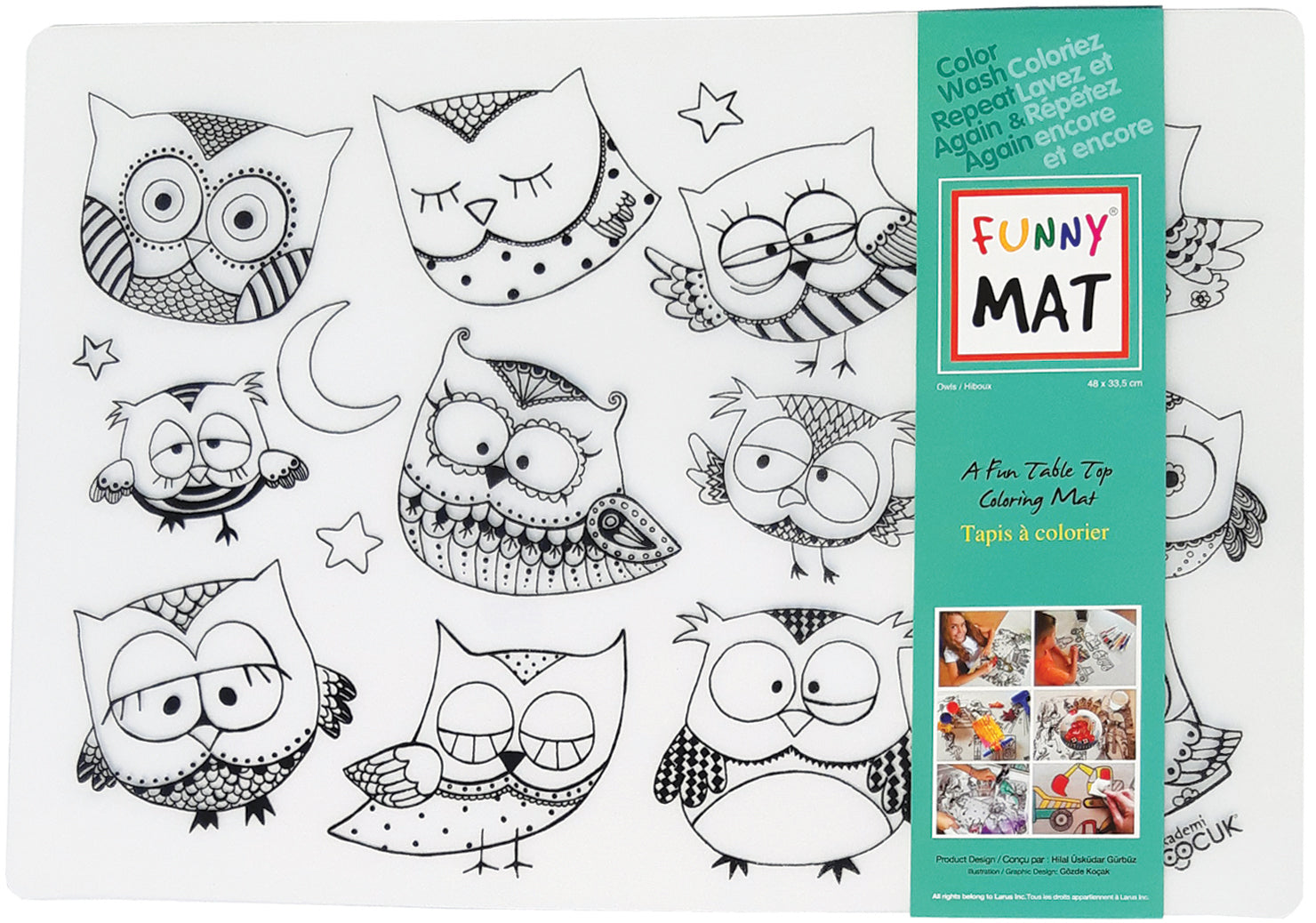 Funny Mat napperon hiboux
