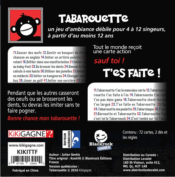 Tabarouette t'es faite