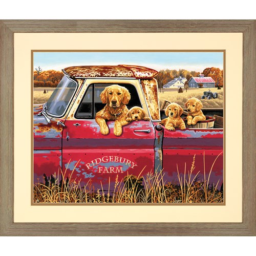 Peinture à numéros - Promenade d'or 20X16''
