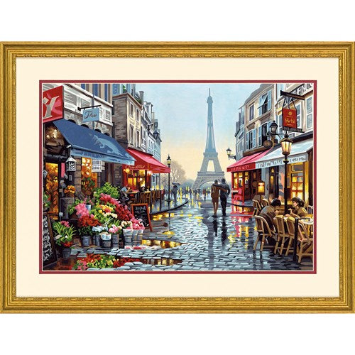 Peinture à numéros - Fleuriste à Paris 20X14''
