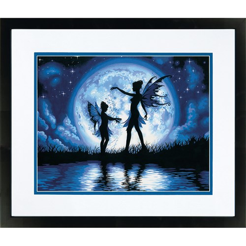 Peinture à numéros - Silhouettes au crepuscule 14X