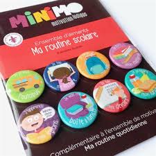 Ma routine scolaire (8 aimants)