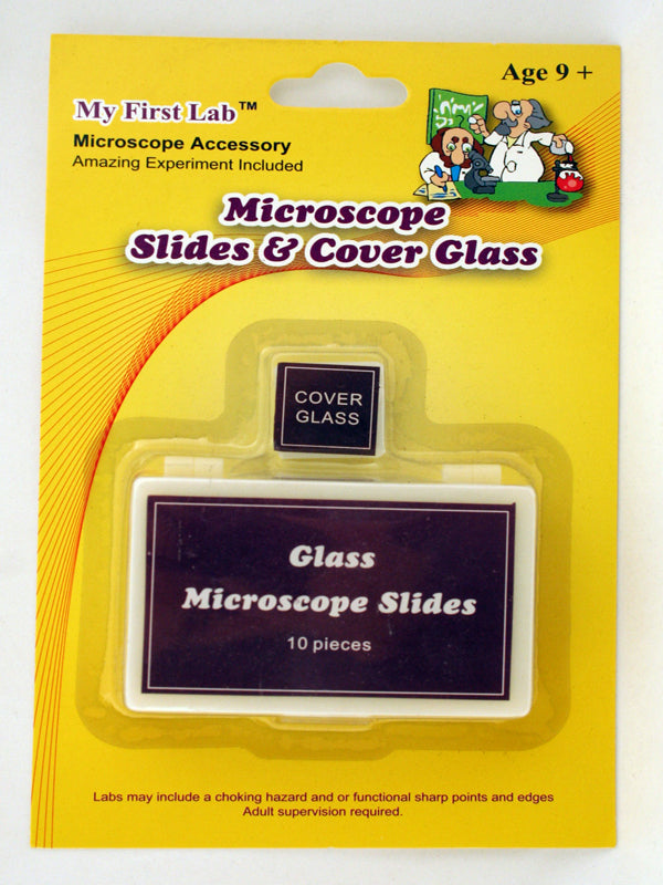 Paquet de 10 lamelles de microscopes vierges