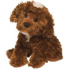 Peluche chien Labradoodle 8" brun