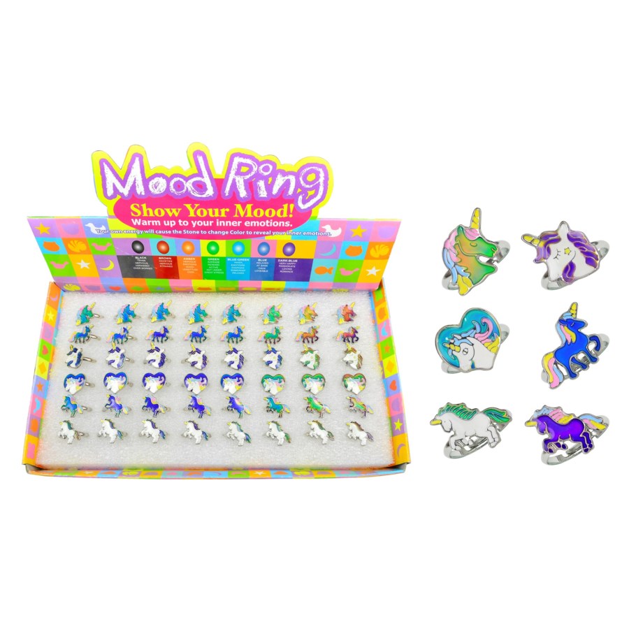 Bague licorne "humeur" (modèles assortis)