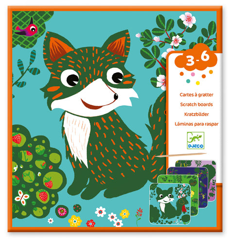 Cartes a gratter Petites betes