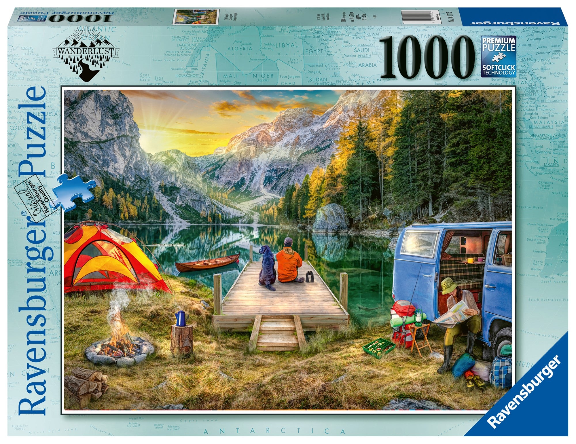 Camping calme - Casse-tête de 1000 pièces