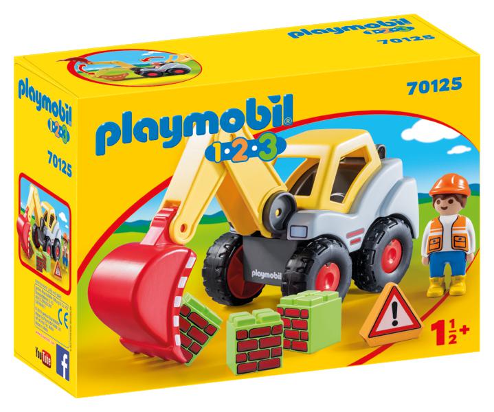 ② Playmobil 123 ferme transportable avec fermier et tracteur — Jouets