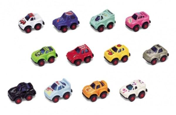 Mini voitures à rétroaction assorties