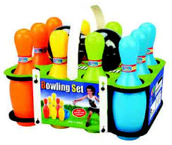 Brimtoy Jeu De Quilles En Bois 10 Broches Avec Boule Et Tapis - Bowling Intérieur Pour Enfants