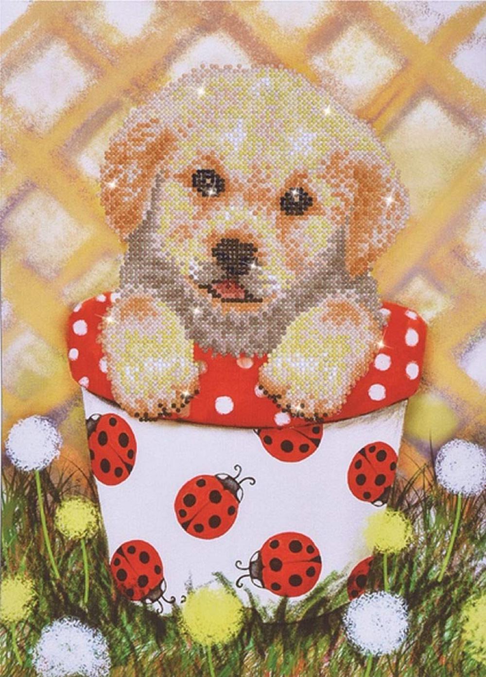 Diamond Dotz - Pup in a pot