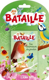 Jeu de bataille Les animaux du jardin