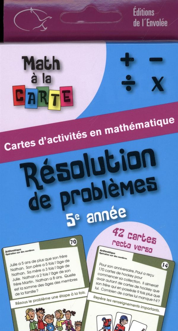 Math à la carte Résolution de problèmes 5e année