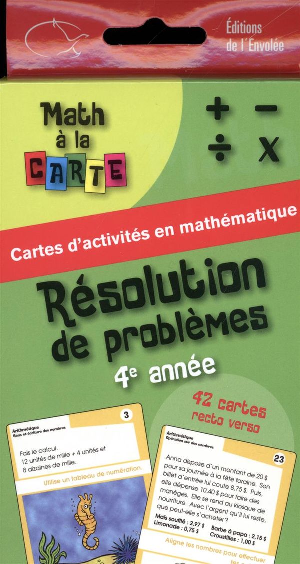 Résolution de problèmes 4e année