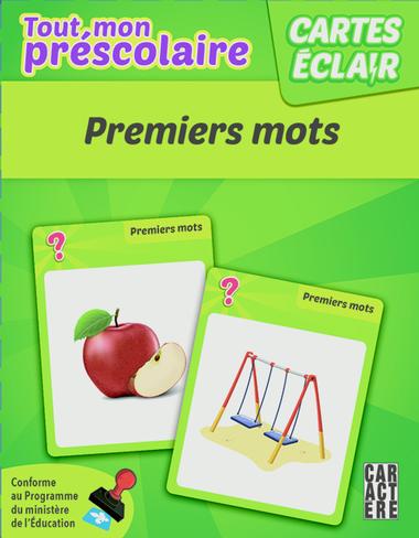 Cartes éclair Tout mon préscolaire Premiers mots