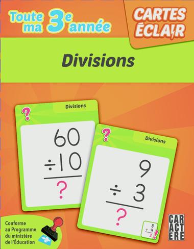 Cartes éclair Toute ma 3e année Divisions