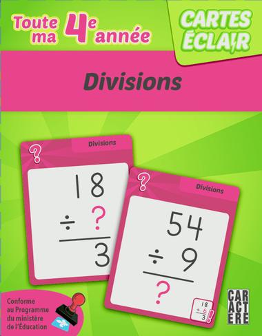 Cartes éclair Toute ma 4e année Divisions