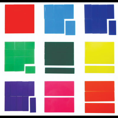 Ensemble de fractions carrées  (51 pcs.)