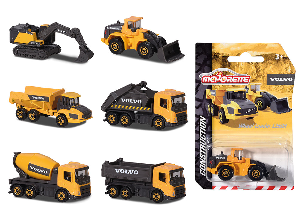 Camion de construction Volvo assortis, 1:64