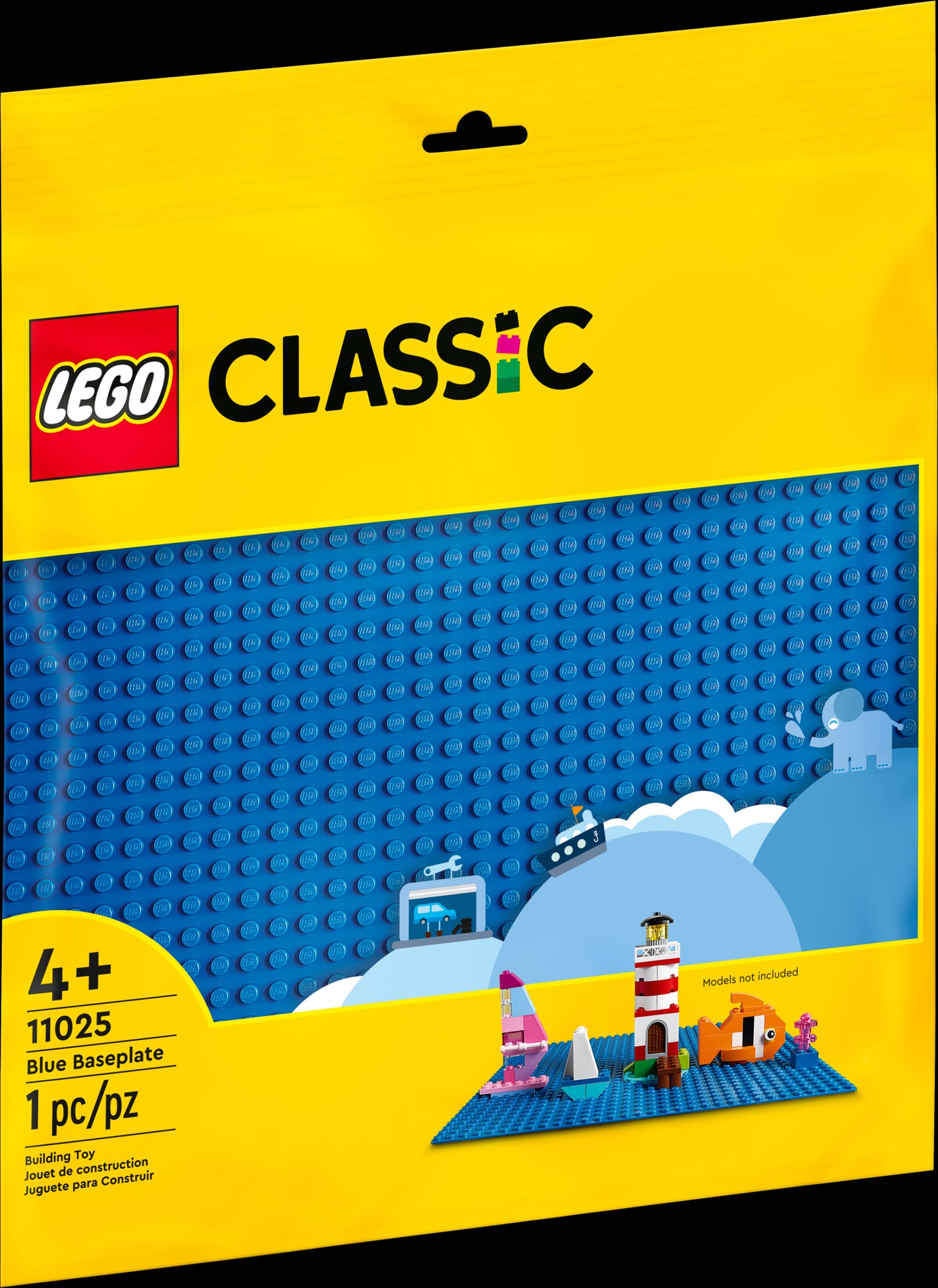Plaque de base Lego bleue