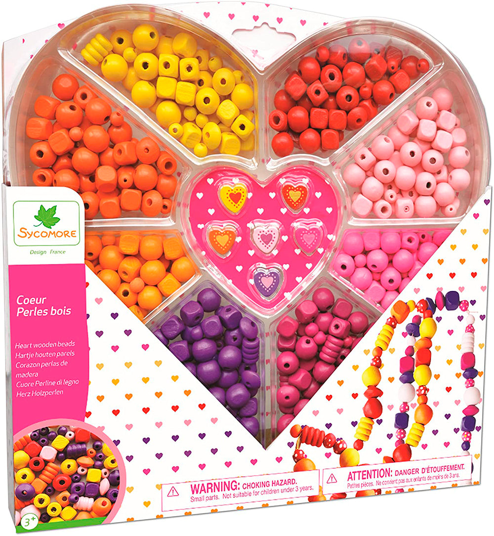 Coffret Coeur - Perles bois