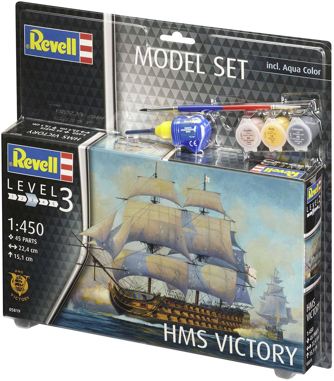 Modèle à coller hms victory, model set  1/450