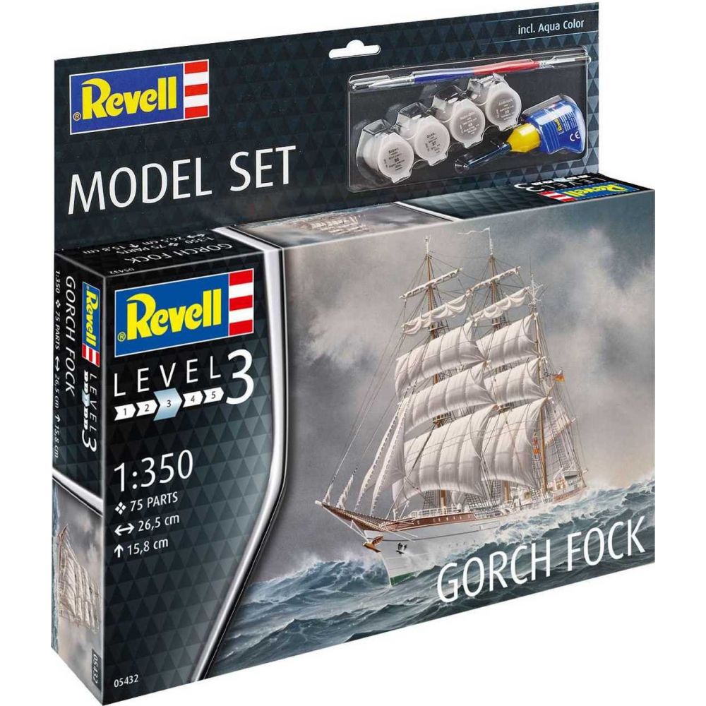 Modèle à coller model set gorch fock  1/350