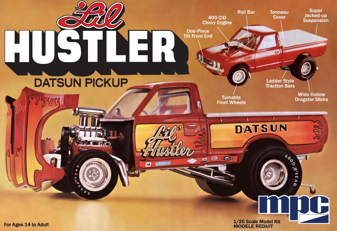 Modèle à coller 75 datsun pickup lil hustler  1/25