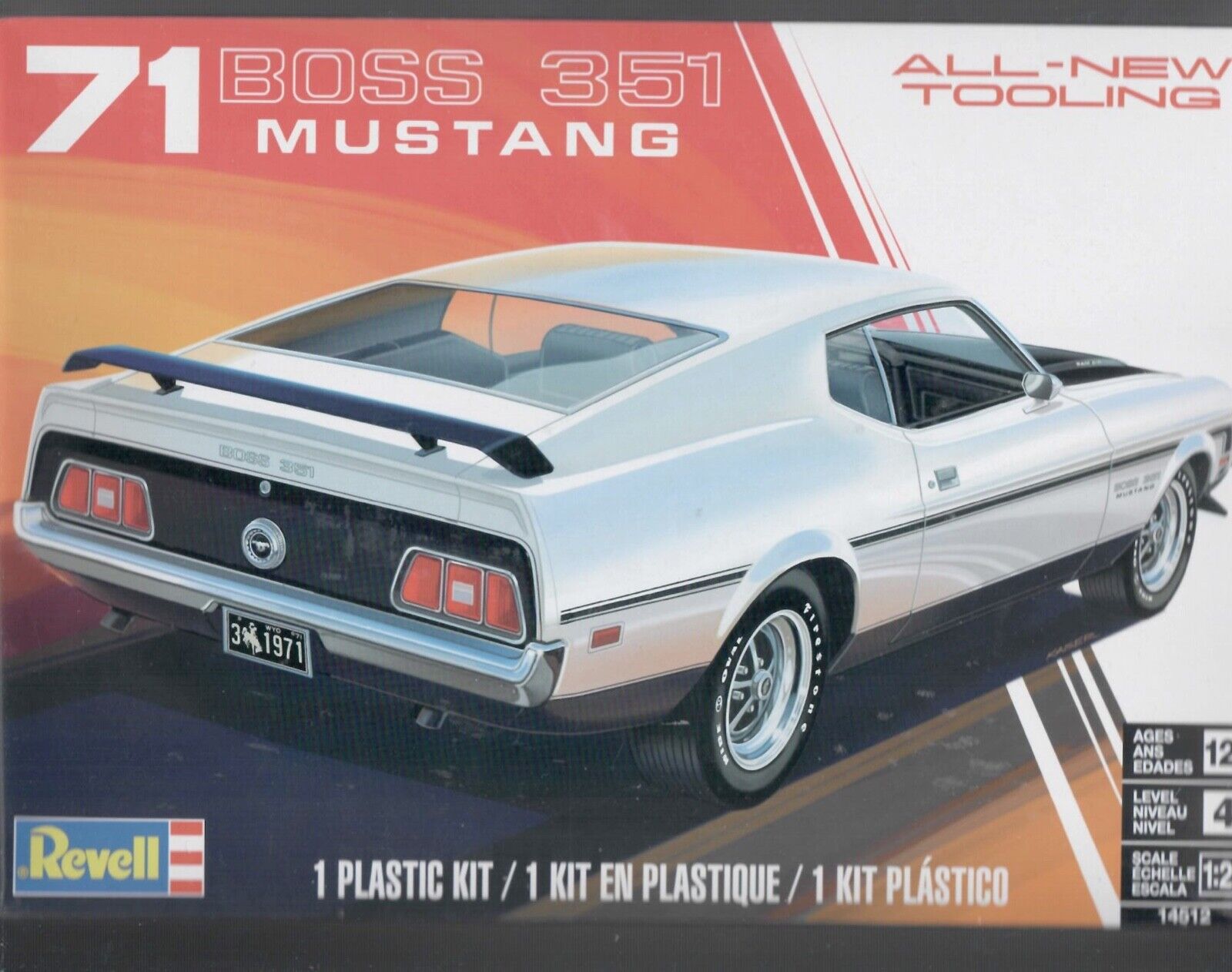Modèle à coller 71 mustang boss 351, 1/25