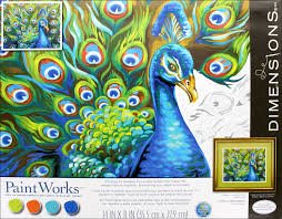 Peinture à numéros Plumes sauvages 14''X11''