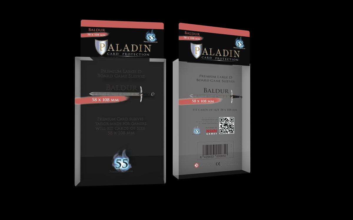 Protecteurs de carte Paladin premium 58mm x 108mm