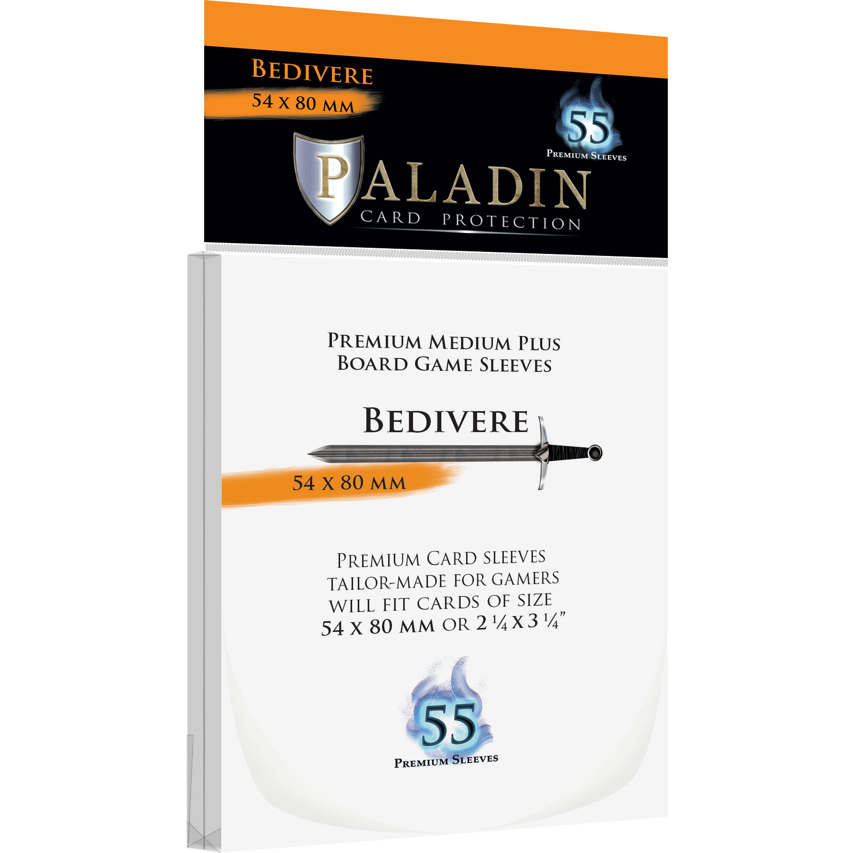 54x80 card sleeves Paladin Sleeve - Bedivere