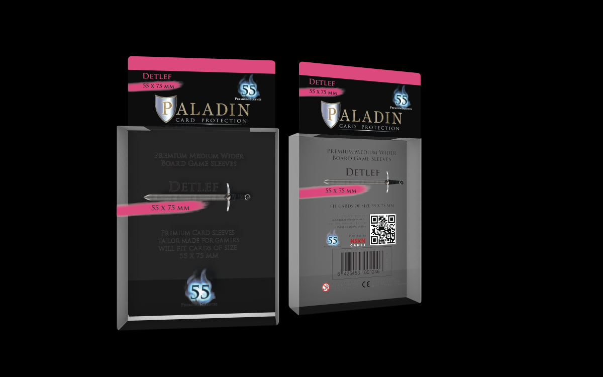 Protecteurs de carte Paladin premium 55mm x 75mm