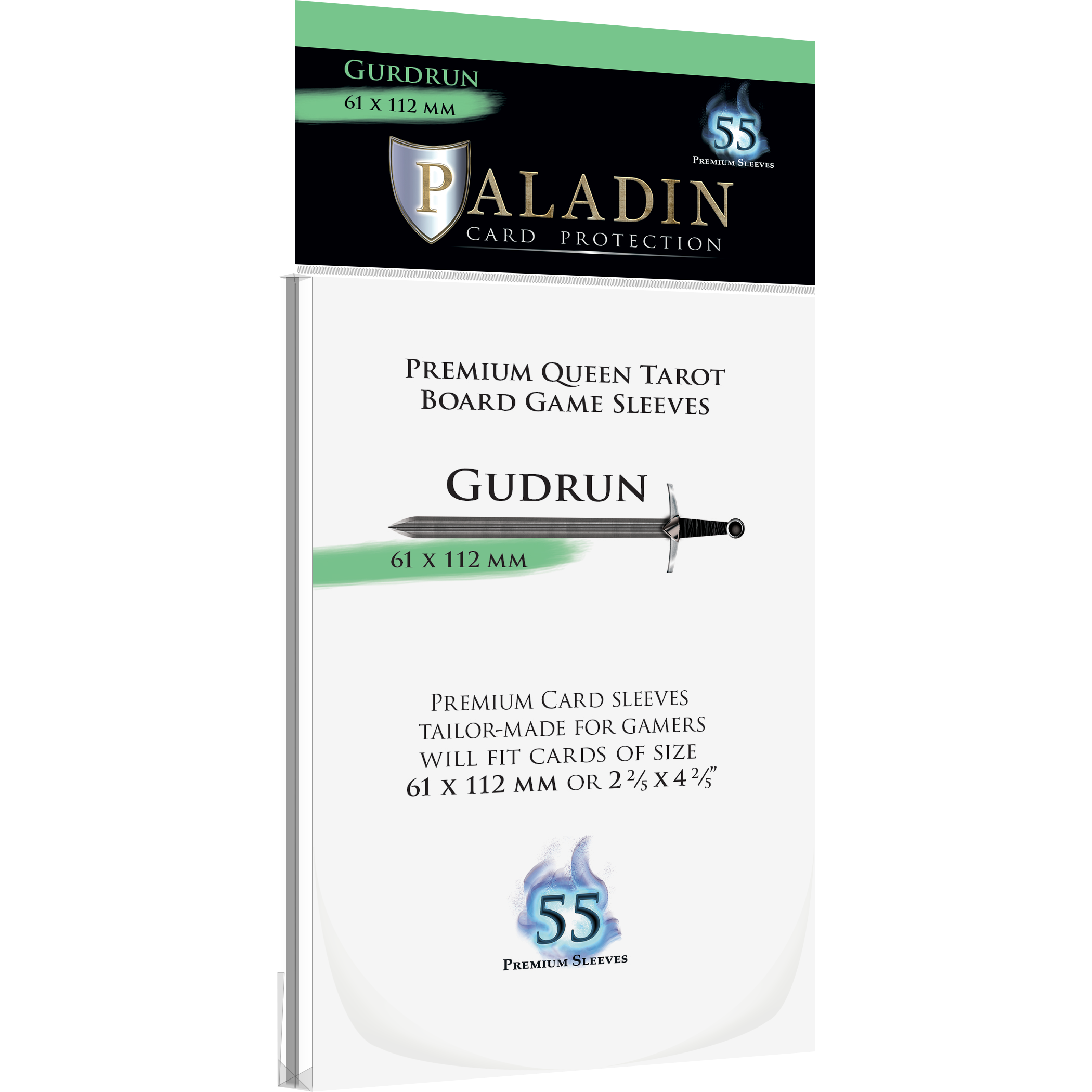 61x112 card sleeves Paladin Sleeve - Gudrun