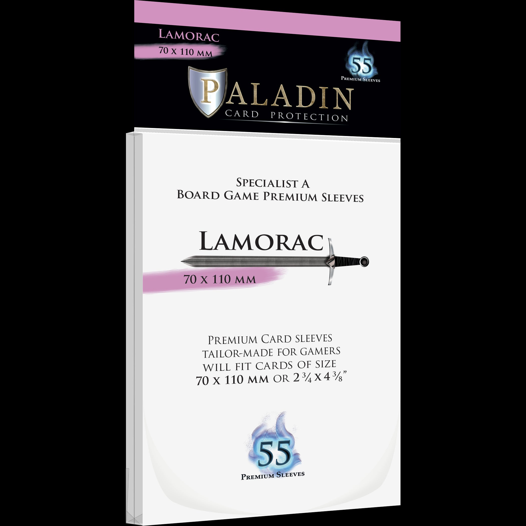 Protecteurs de carte Paladin premium 70mm x 110mm