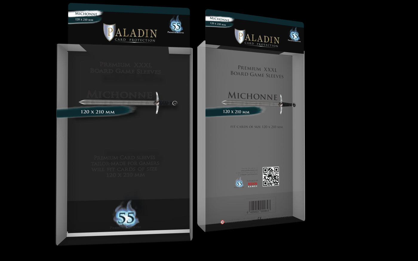Protecteurs de carte Paladin premium 123mm x 213mm