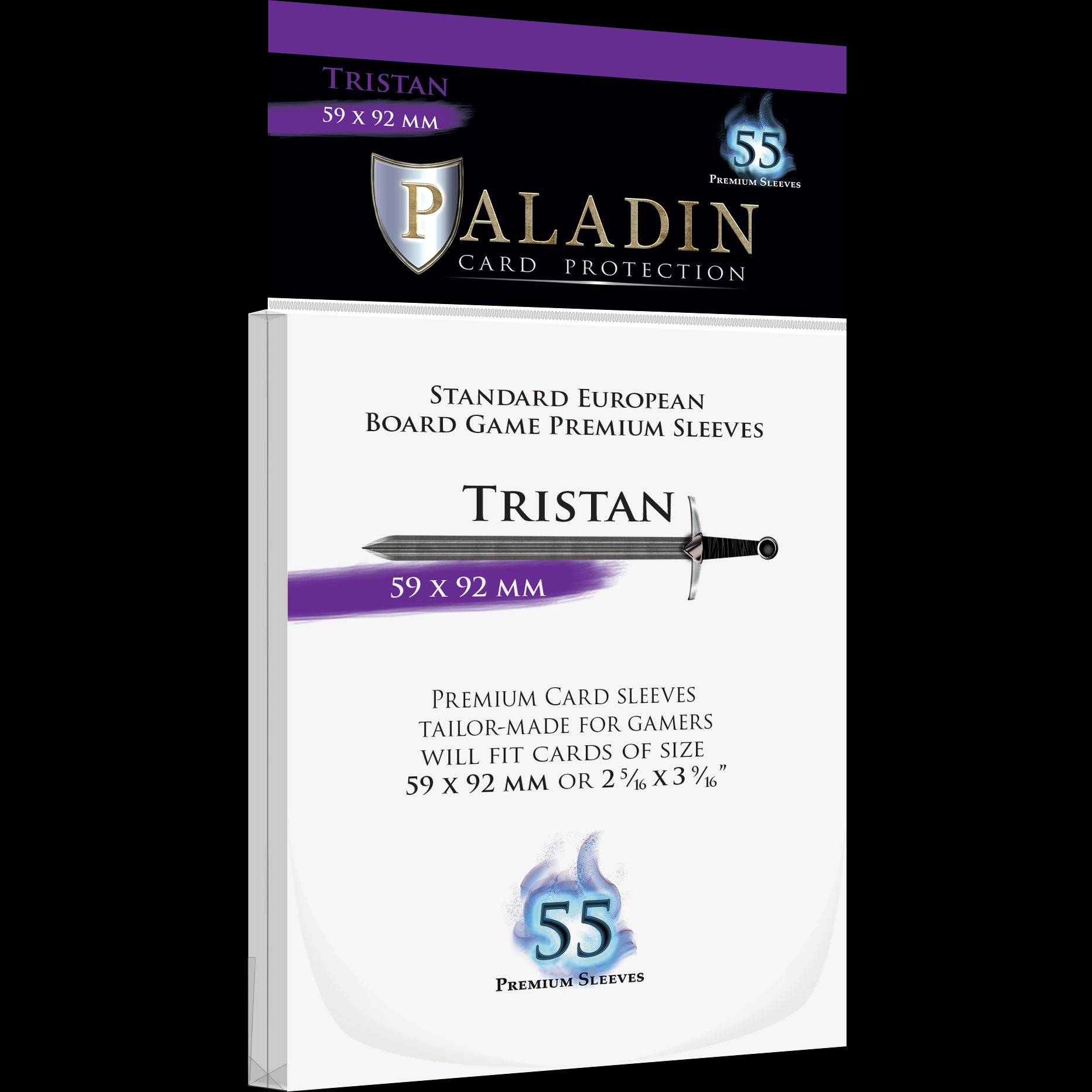 Protecteurs de carte Paladin premium 59mm x 92mm