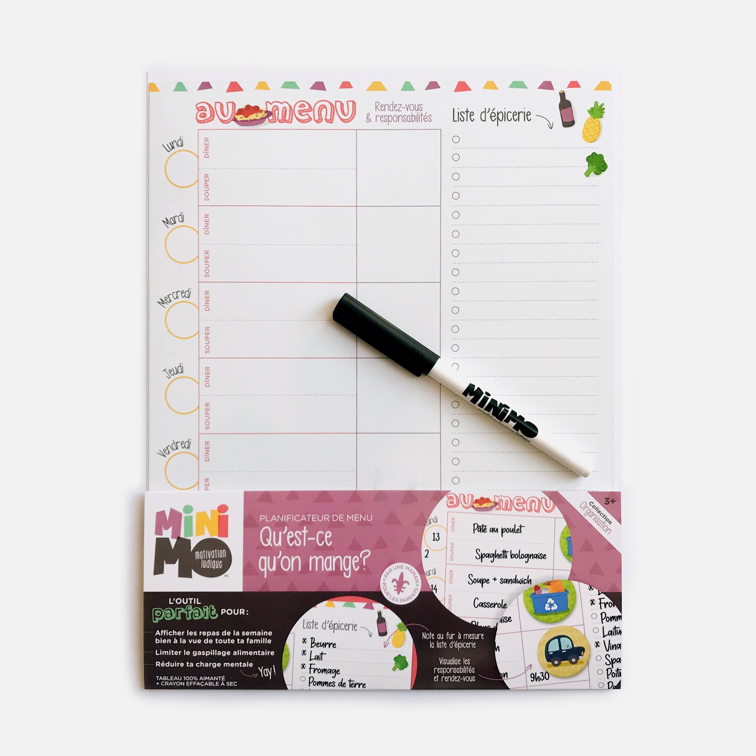 Minimo Planificateur de menu