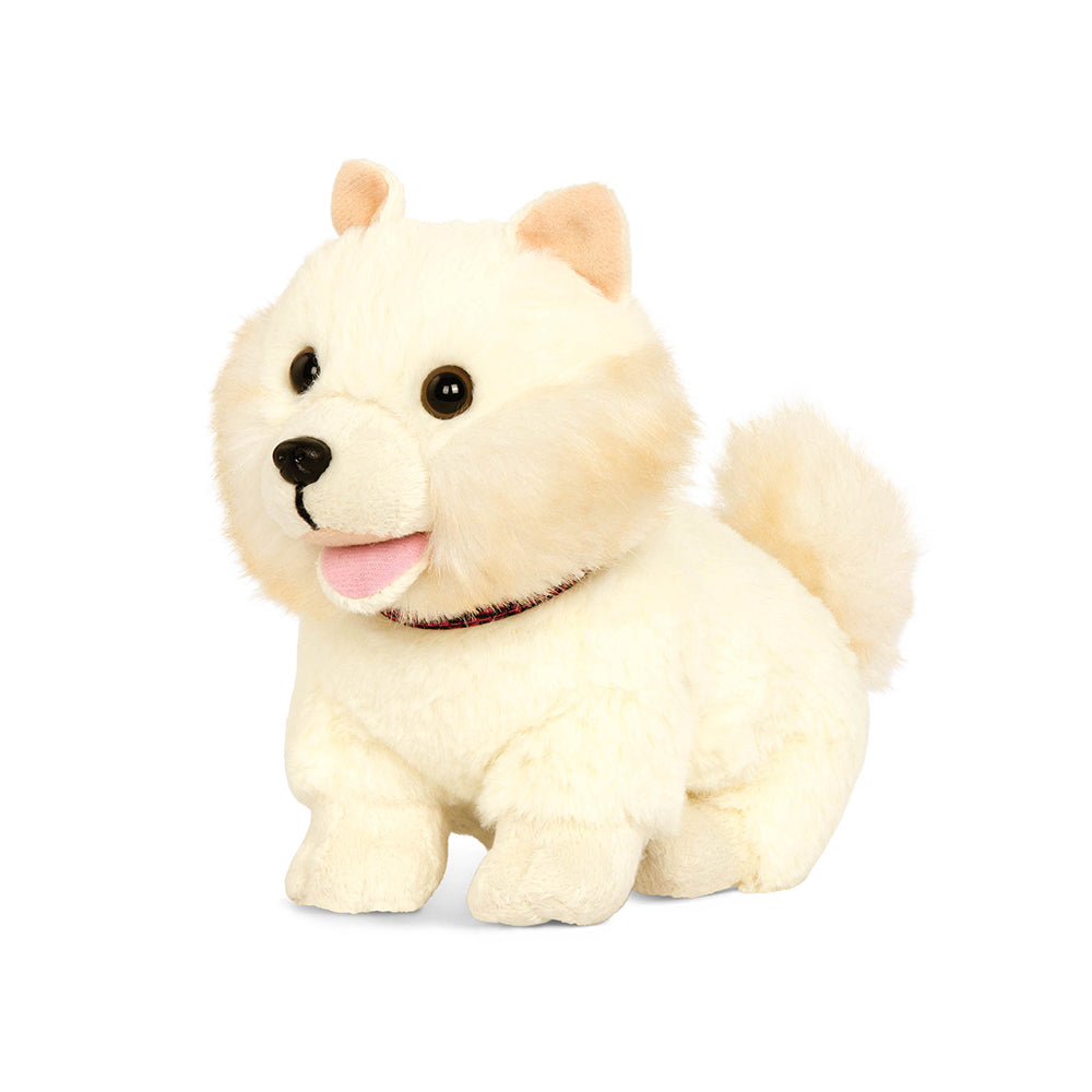 Chiot Pomeranian en peluche  - 15 cm
