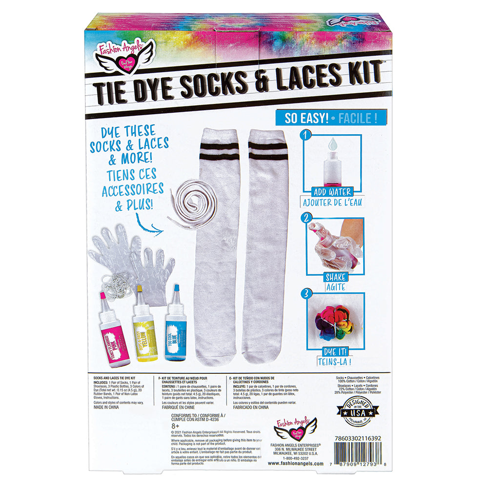 Paire de bas et lacets Tye Dye