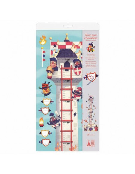 Repositionable Height Chart - Knights' Tower